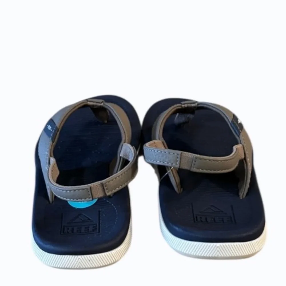 Reef Santa Ana Kids Brown Blue Flip Flop Size 12‎ Toddler Sandals Boy Girls